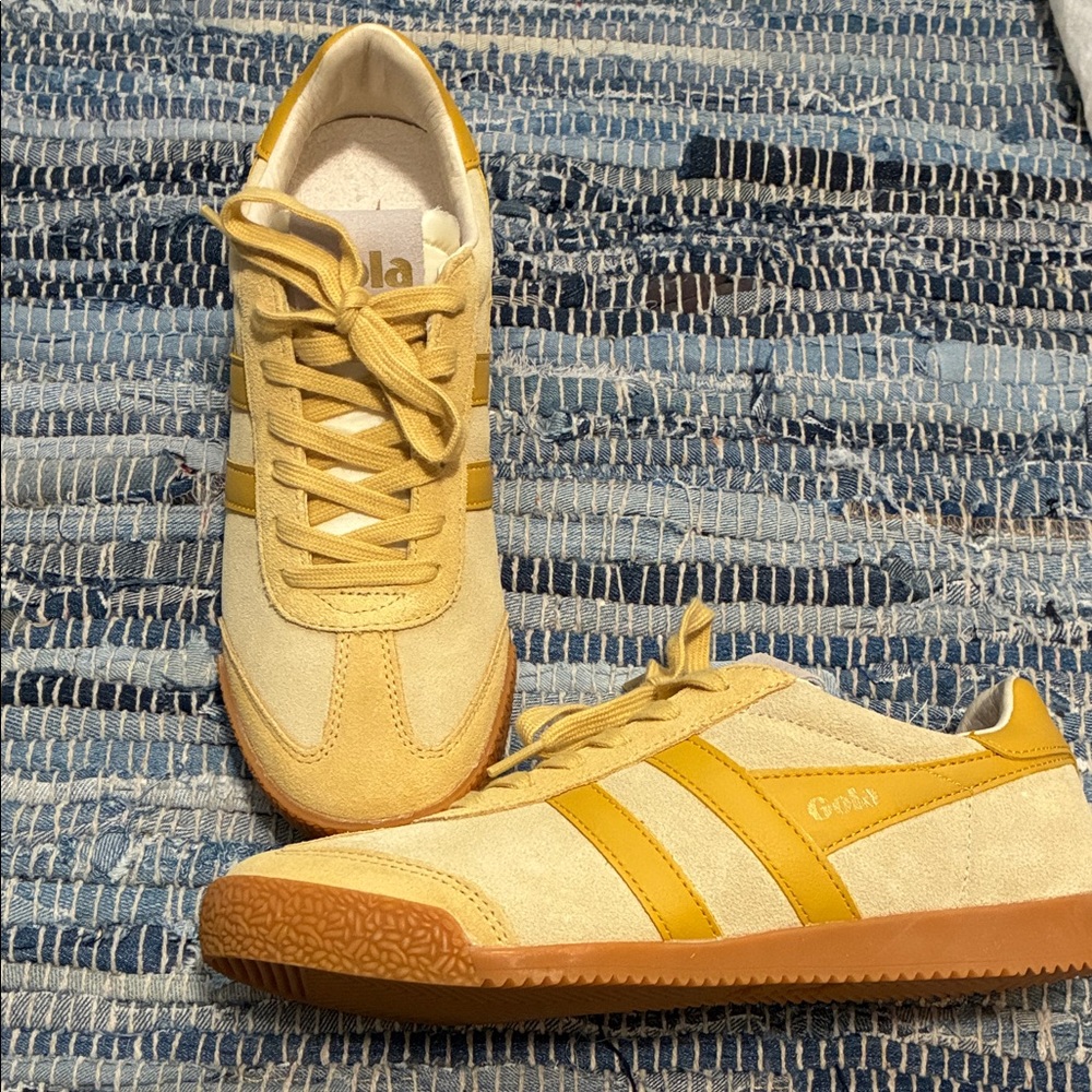 Gola Mustard and Beige Casual Sneakers